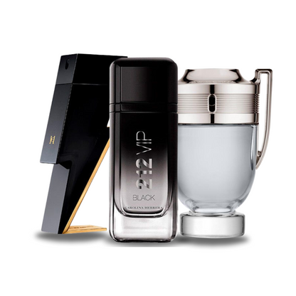 Set mit 3 Parfums BAD BOY, 212 VIP BLACK y Paco Rabanne INVICTUS (Eau de Parfum) 100ml