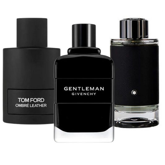 Set mit 3 Parfums Tom Ford Ombre Leather, Givenchy Gentleman, y Montblanc Explorer 100ml