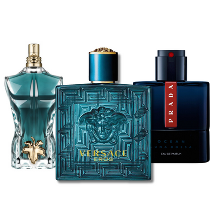 Set mit 3 Parfums Prada Luna Rossa, Versace Eros, Le Beau (Eau de Parfum) 100ml